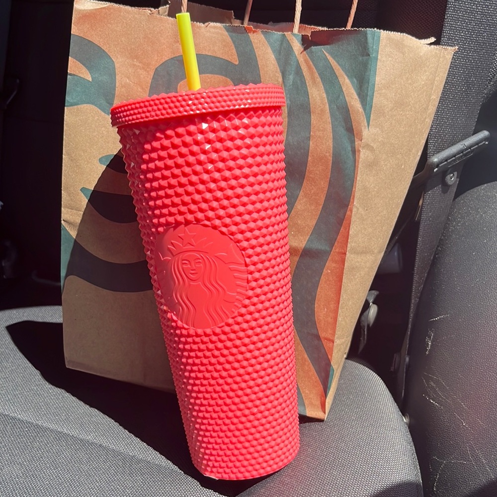 Starbucks Venti Dragon Fruit Studded Tumbler summer 2022 launch